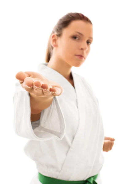 Sen alay eden kimono içinde genç kız