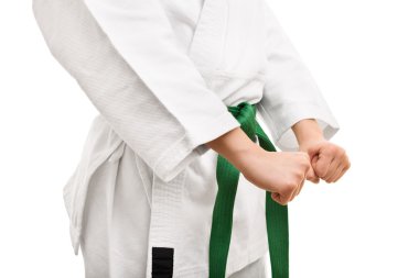 Kimono savaş için hazır kız