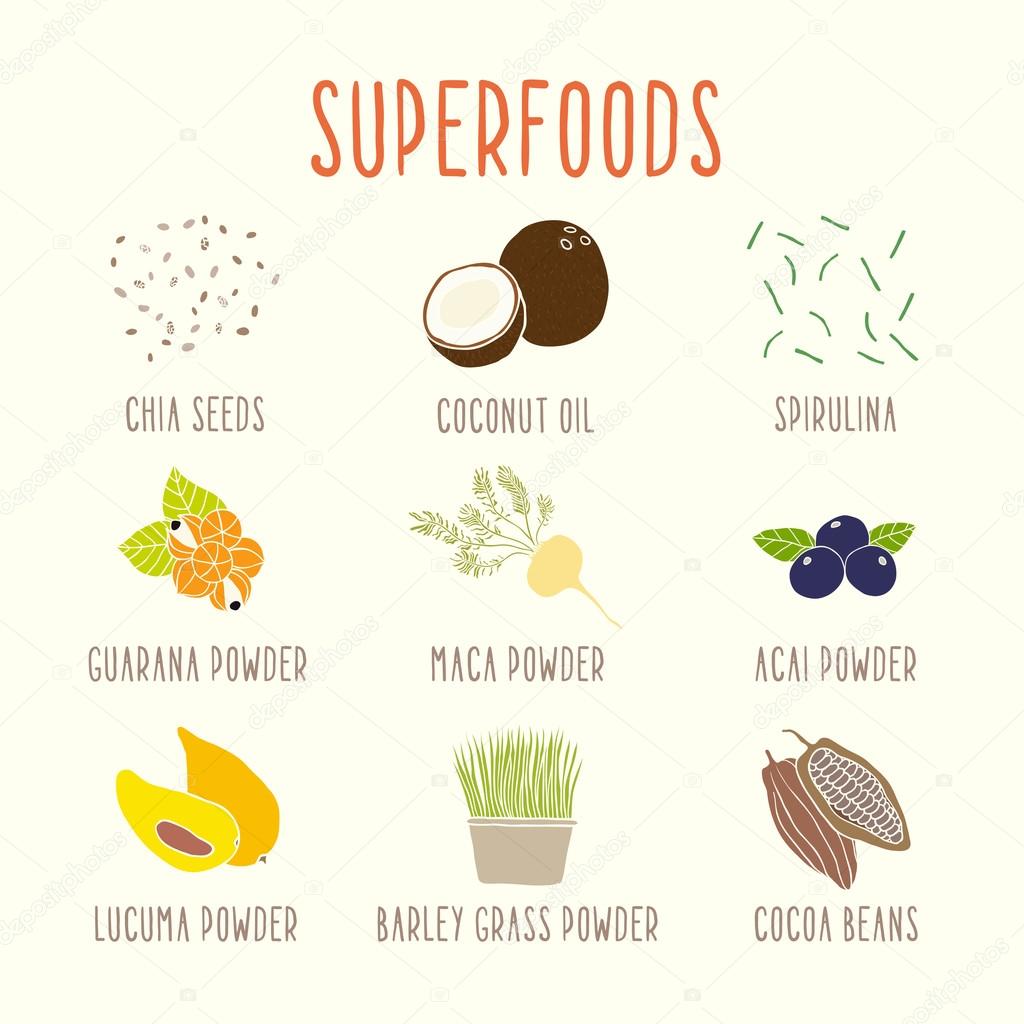 Set of superfoods part 1