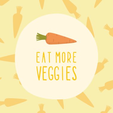 Daha fazla sebzeler kartı havuç ile yemek