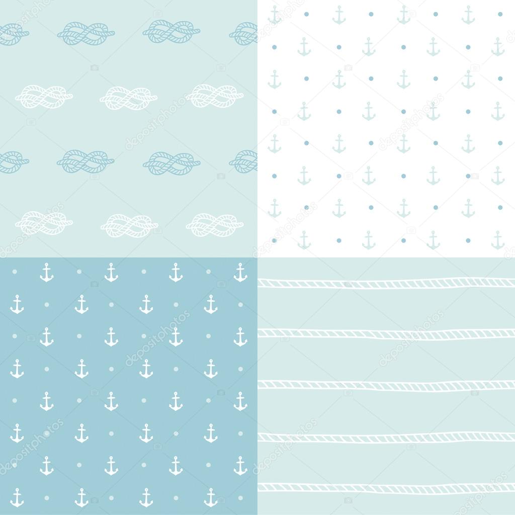 Retro anchor pattern set.