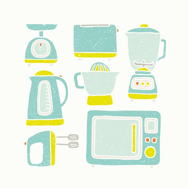 Electrodomésticos de cocina — Vector de stock