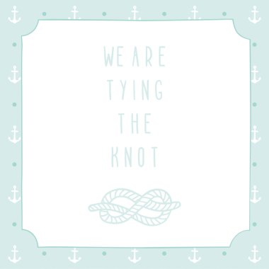 Çapa düğün davetiye şablon.