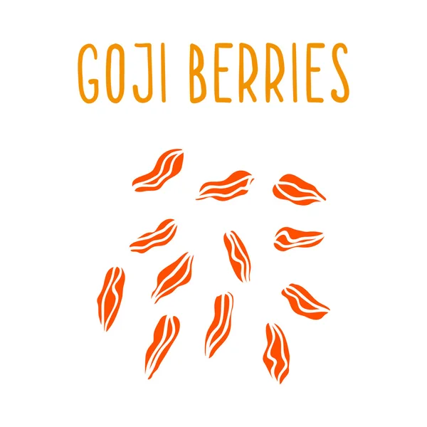 Goji berries. - Stok Vektor