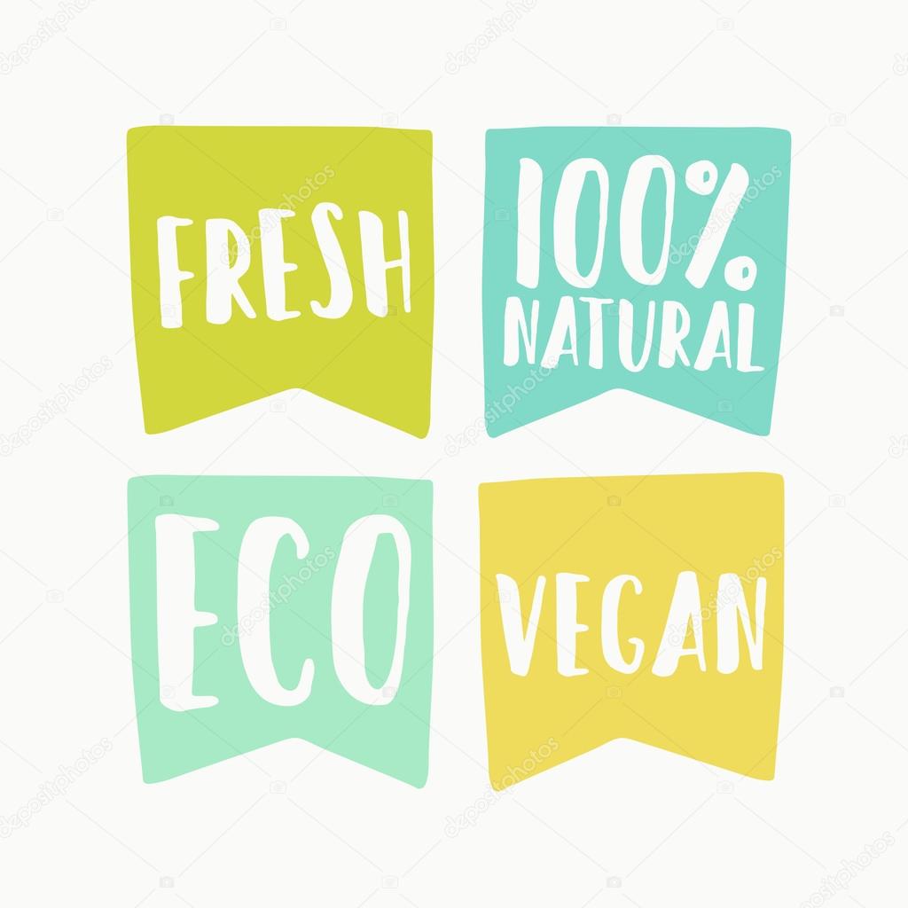 Natural and vegan flag tags