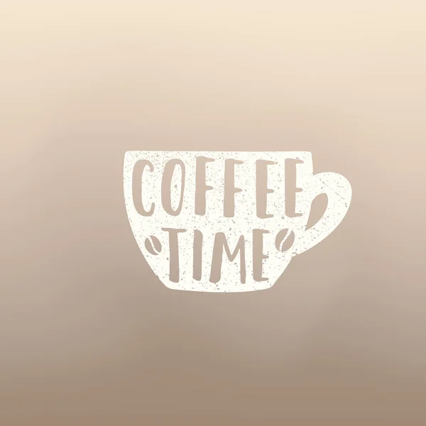 Coffe tid cup — Stock vektor