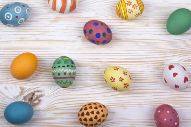 Renkli Paskalya yumurtaları.