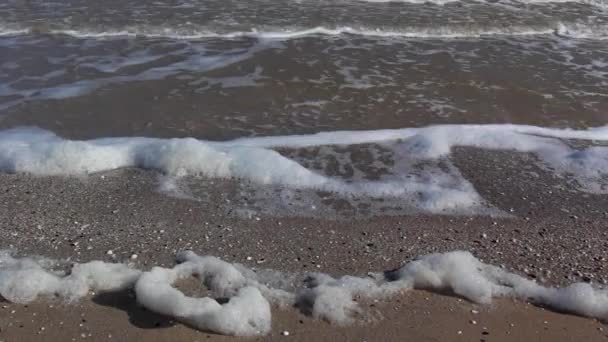 Espuma de mar blanco y olas — Vídeos de Stock