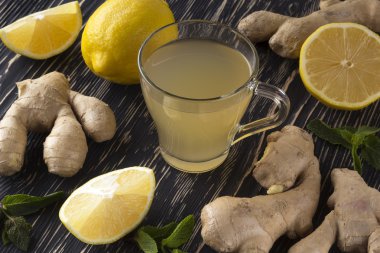 Naneli ve limonlu zencefilli çay