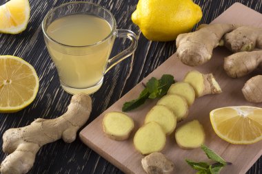 Naneli ve limonlu zencefilli çay