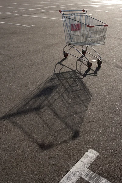 Carro de supermercado de compras — Foto de Stock