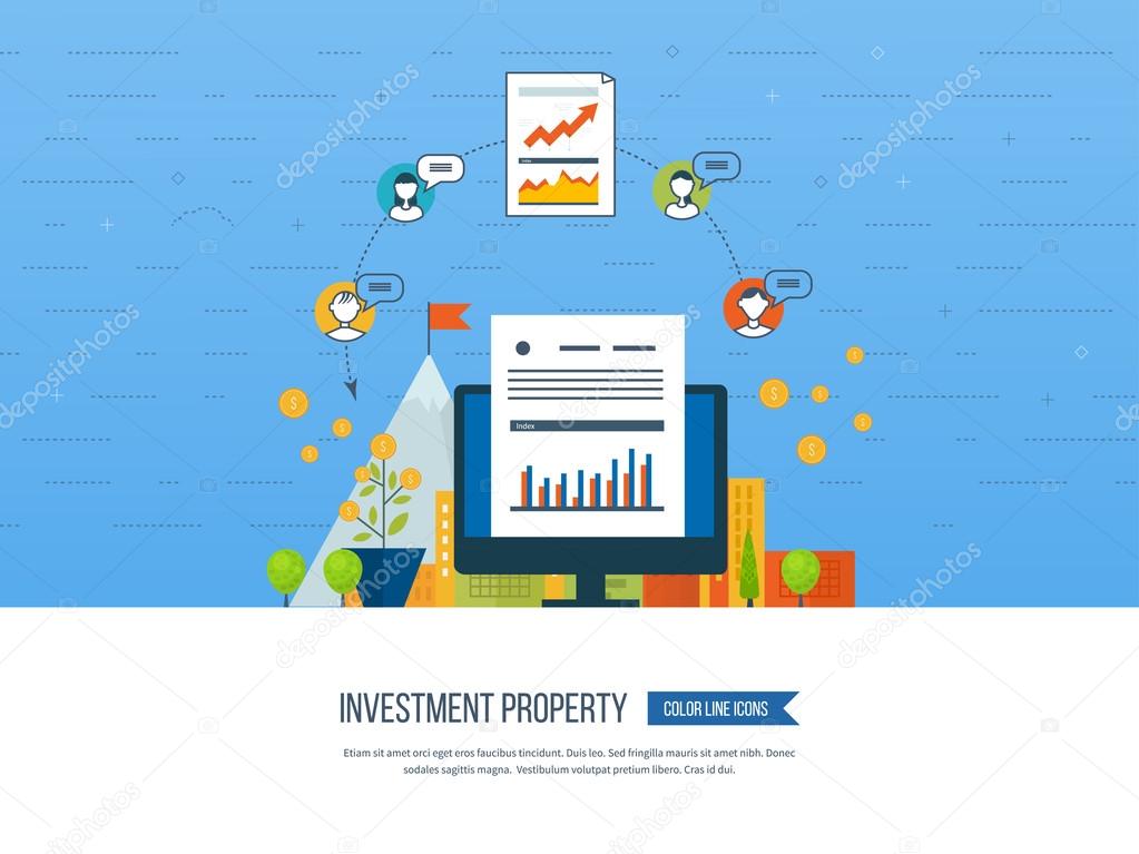 Property investment. Business diagram