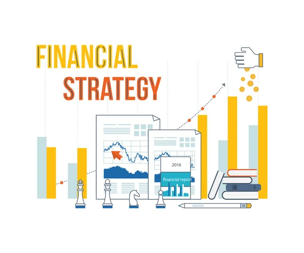 Conceitos para análise e planejamento de negócios — Vetor de Stock