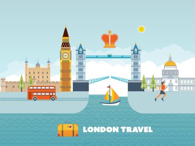 Modern Londra manzarası  