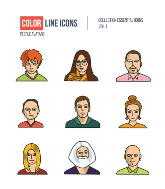 İnsanlar koleksiyonu iş.