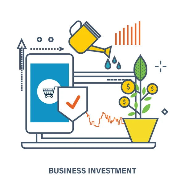 Concept of business investment — Stock Vector