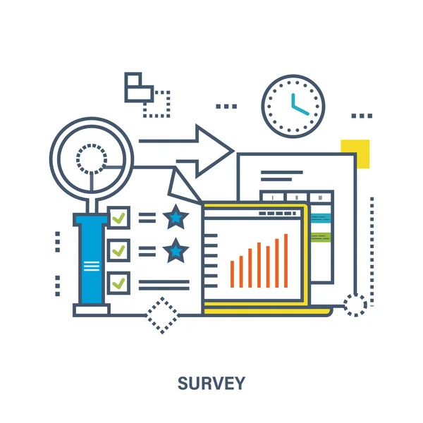 Concept of survey. — Stock Vector