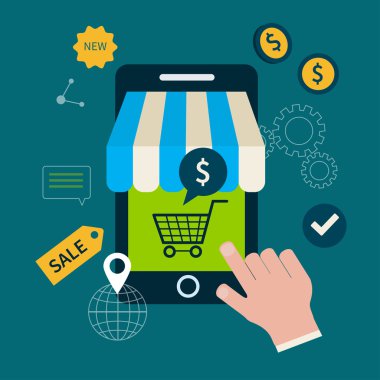 online alışveriş için simgeler