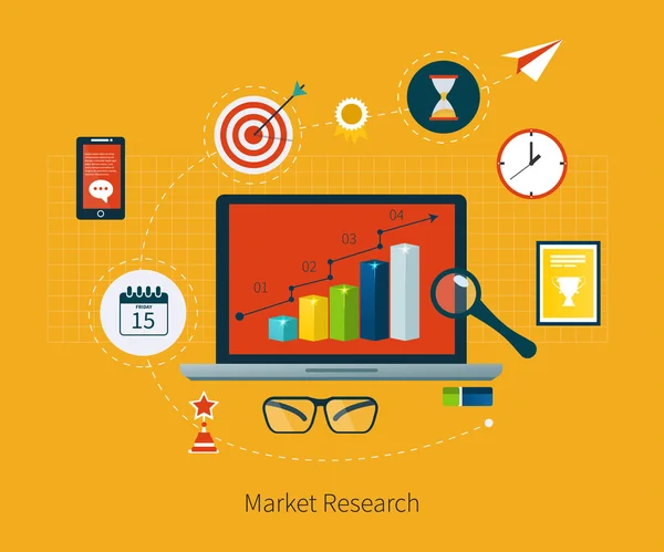 Conjunto de iconos de elementos de trabajo empresariales modernos — Archivo Imágenes Vectoriales