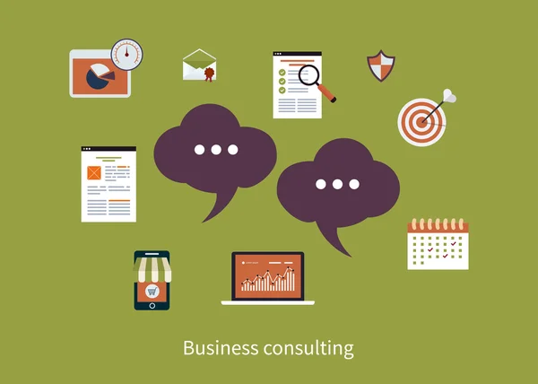 Concept of consulting services — Stock Vector