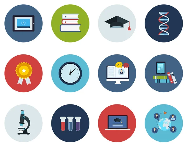Education and science  icons — Stock Vector