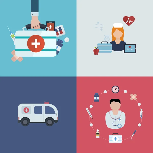 Tıbbi yardım, ambulans simgeler