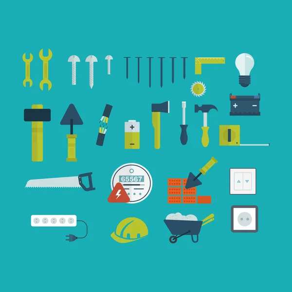 Tools and  repair  icons — Stock Vector