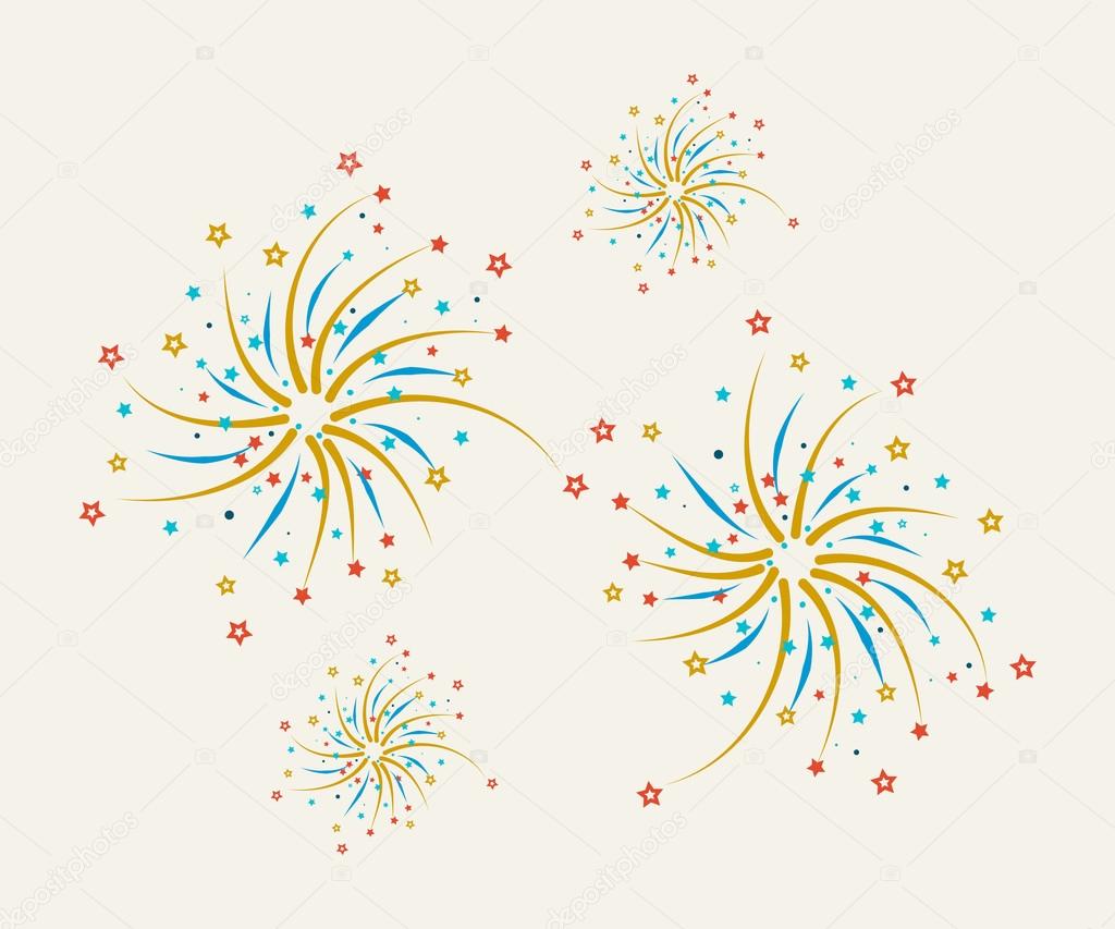 Fireworks  abstract background