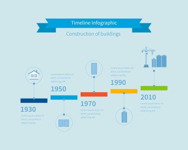 Binalar Infographic inşaatı