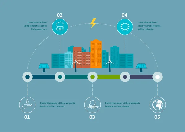 Eko przyjazny energii — Wektor stockowy