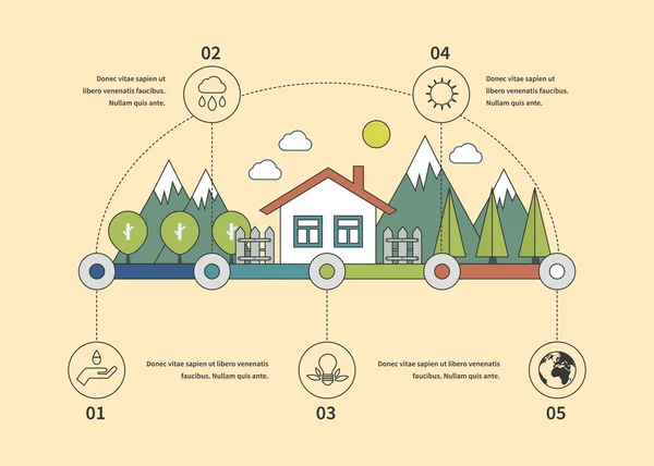 Concept écologique — Image vectorielle