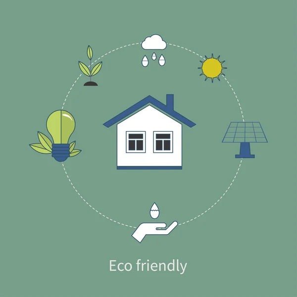 生态友好能源 — 图库矢量图片