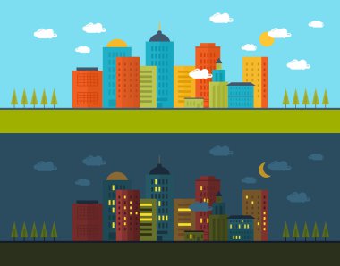kentsel peyzaj ve şehir hayatı