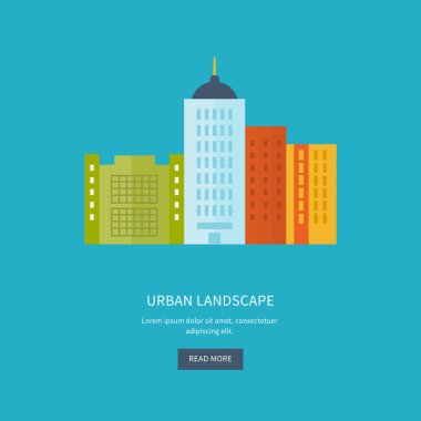 Kentsel peyzaj ve şehir hayatı dizi