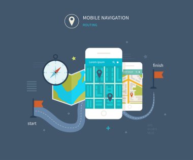 mobile phone - fitness app concept