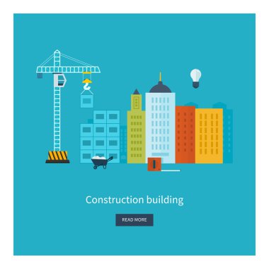 icons of building construction, city life