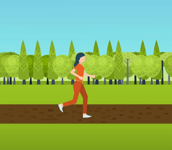 Sport woman run fitness jogging — Διανυσματικό Αρχείο