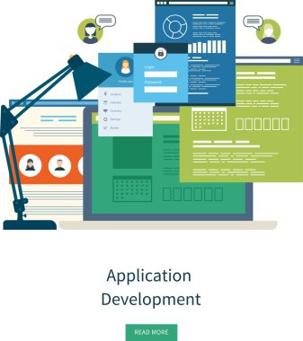 concept for e-business, web sites