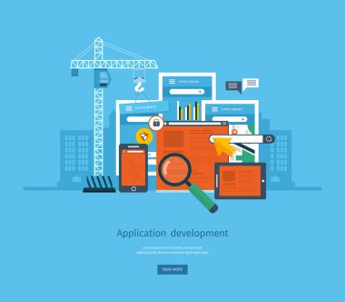 concept for e-business, web sites