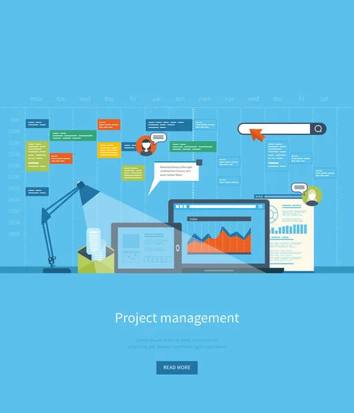 Conceptos de análisis y planificación empresarial — Archivo Imágenes Vectoriales