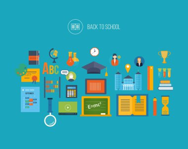 distance education and e-learning icons
