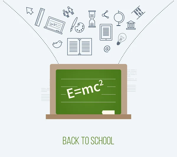 Icons of online education — Stock vektor