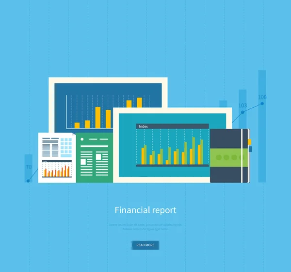 Financial statement and consulting — Stockvector