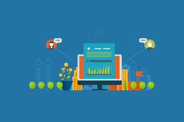 Concept for smart investment, finance, banking