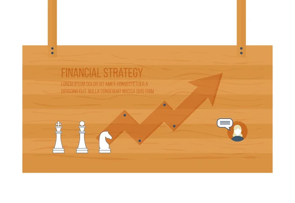 Strategy of successful business — Stok Vektör