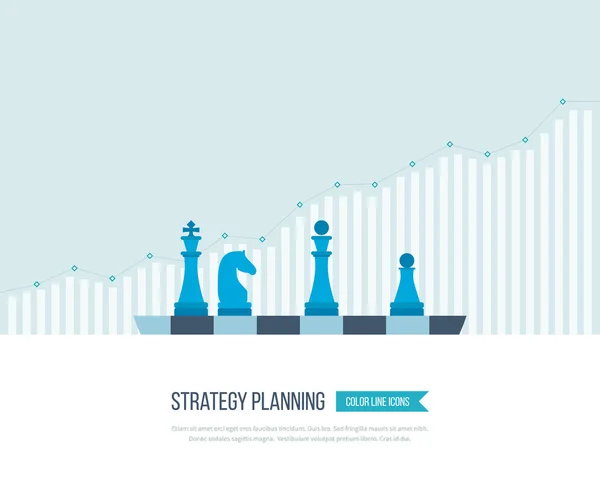 Concept for investment, strategy planning — Stok Vektör