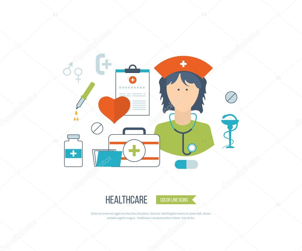 illustration concept for healthcare