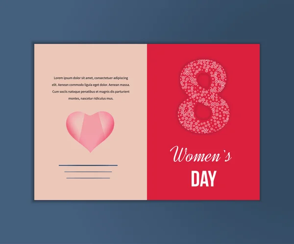 Παγκόσμια Ευτυχισμένη Ημέρα της Γυναίκας — Διανυσματικό Αρχείο