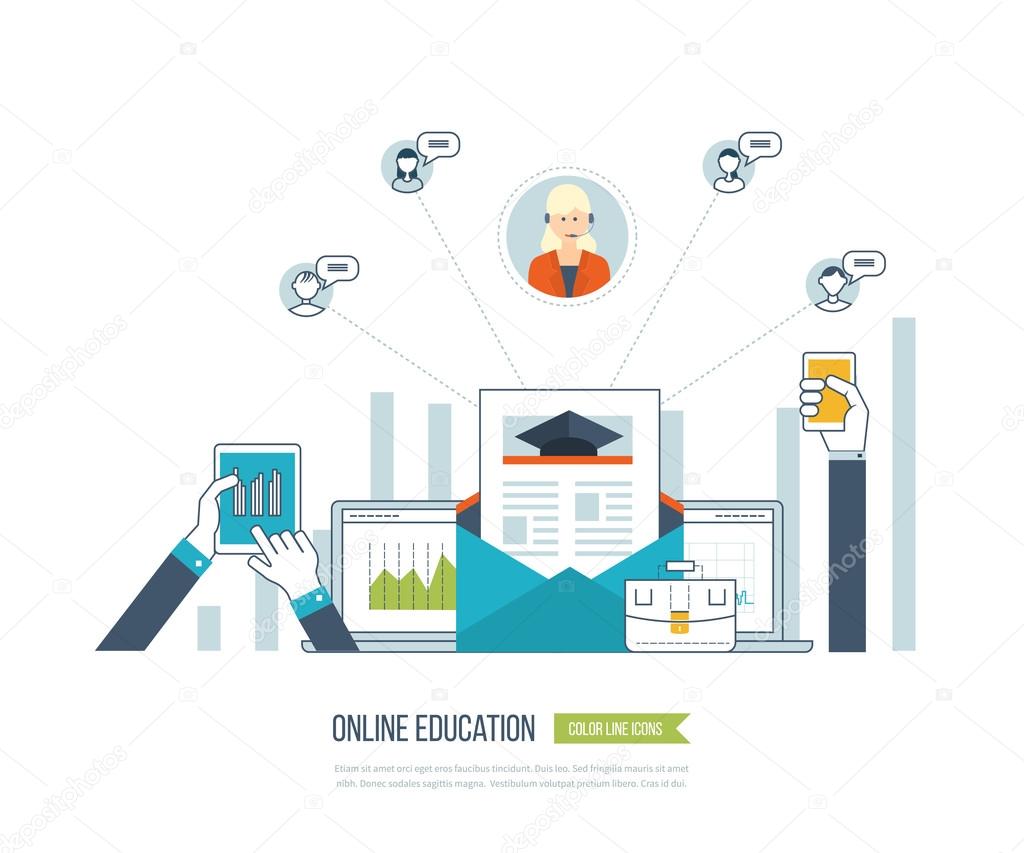 Online training courses for investment — Stock Vector © ideyweb 99882102