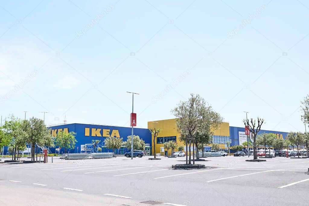 Catania, Sicily, Italy - April 24, 2021: IKEA store in Catania. Ikea is one of the largest furniture retailers in the world that sells ready-to-assemble furniture